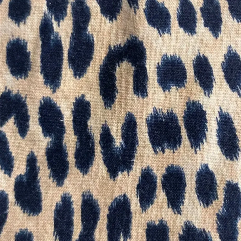 Custom Made Shower Curtain in Leopard Print Cotton